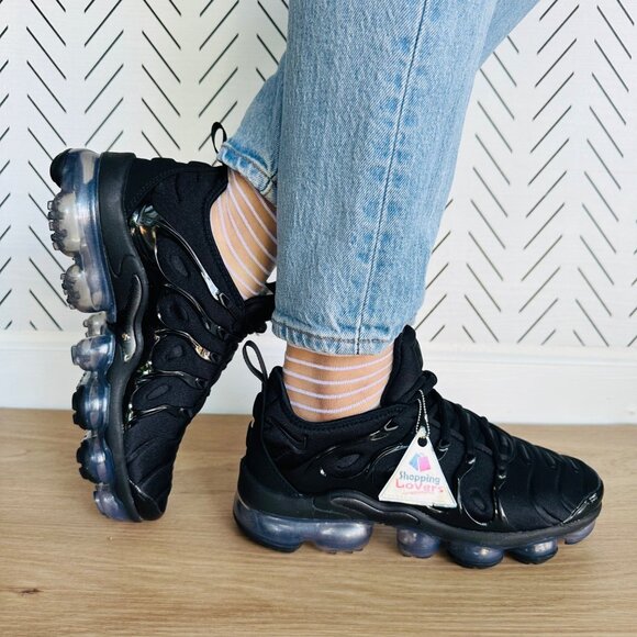⭐Nike Air VaporMax Plus Triple Black Shoes Sneakers Women’s Size 7 DH1063-001⭐